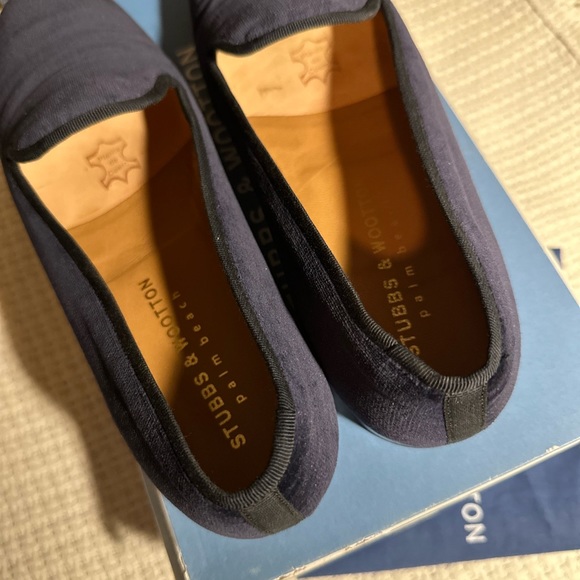 Stubbs & Wootton slipper in insecure blue Size 9 US - Picture 5 of 5